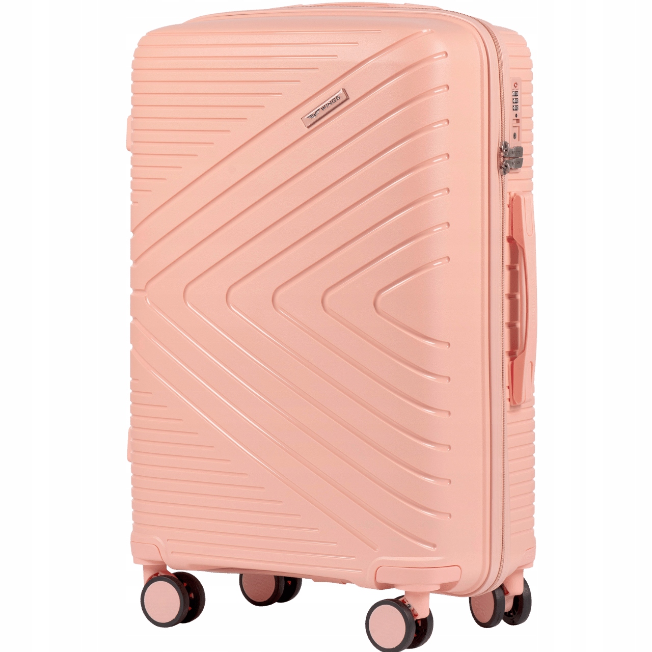 Walizka Średnia Twarda M 24" 63L Polipropylen Zamek Tsa Wings Q181C