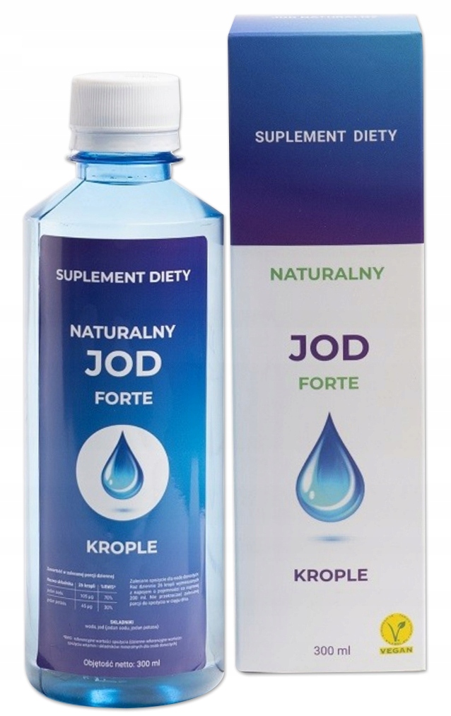 Naturalny koncentrat jodu Forte w płynie 300ml iodi