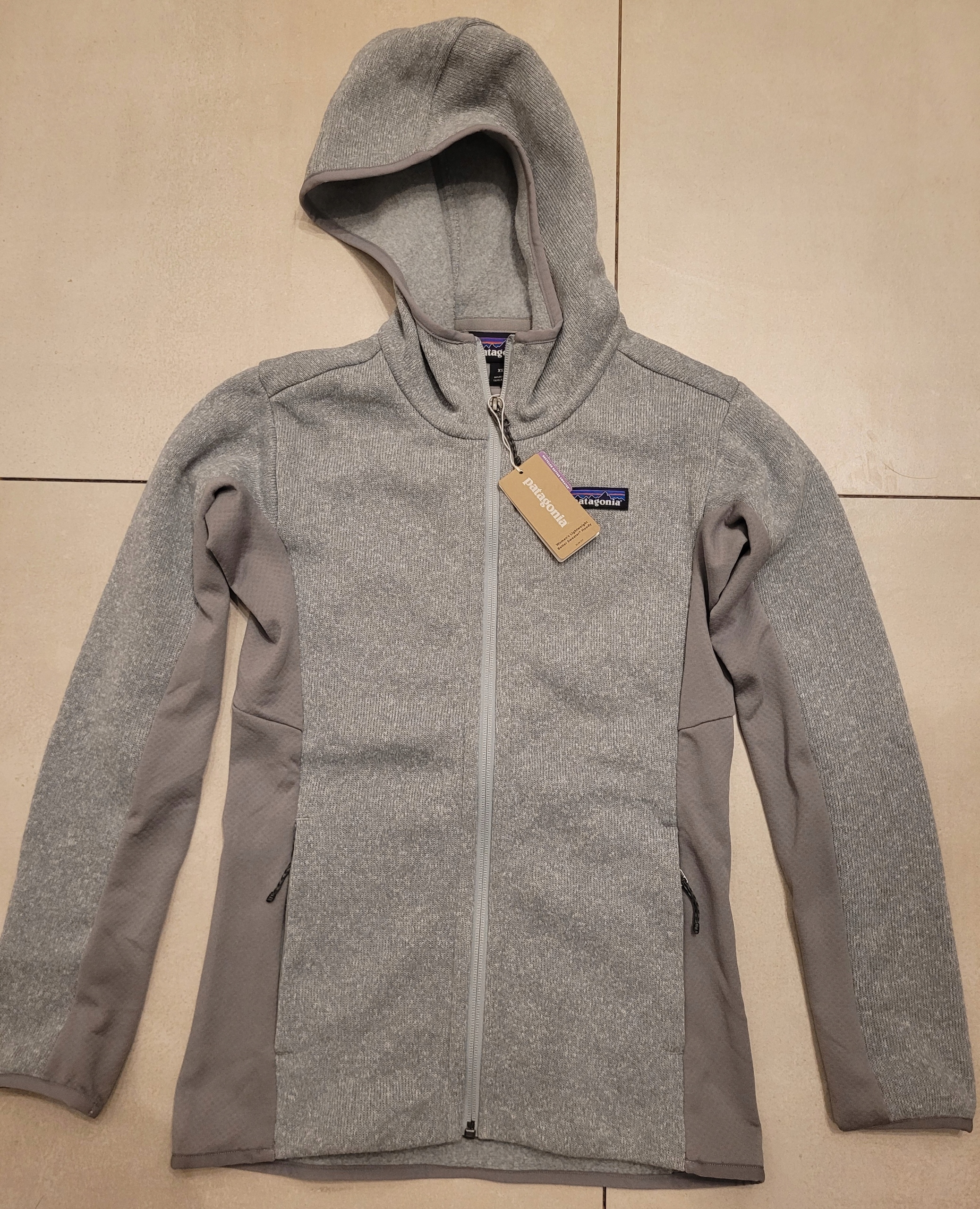 Polar Patagonia Better Sweater Fleece Hybrid Light z kapturem szary #xs