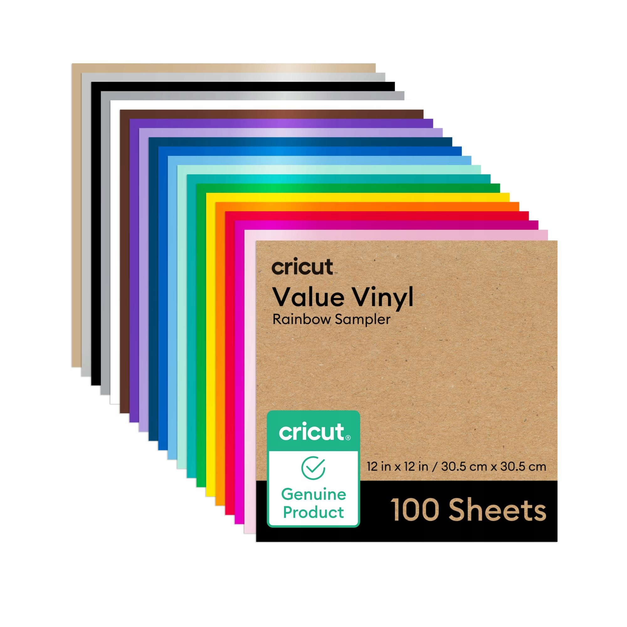 Cricut Vinylová fólie pro plotr, 100 listů, 30,5 cm x 30,5 cm