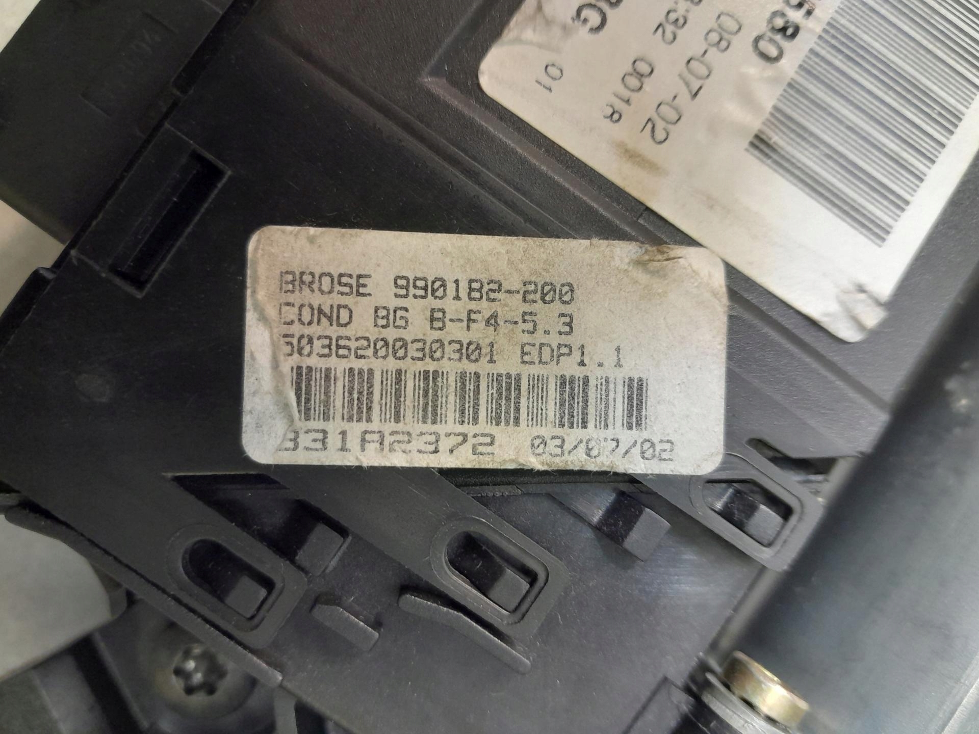 window regulator PEUGEOT 307 2.0 HDI 9634457580