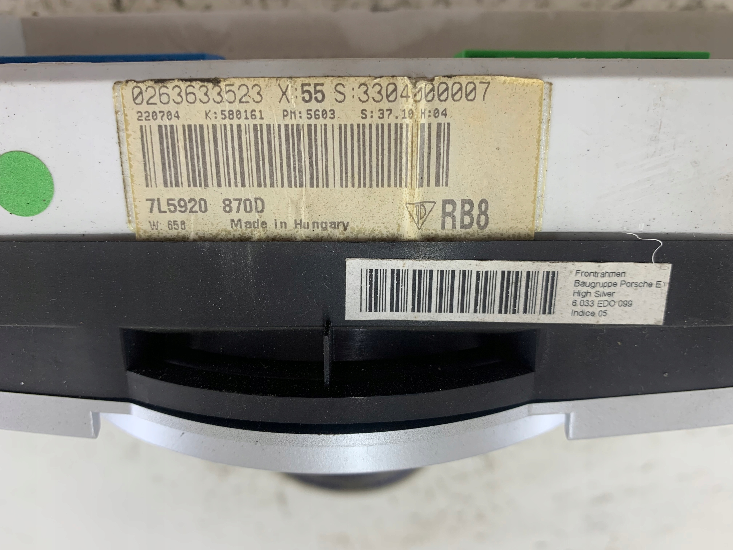 PORSCHE CAYENNE S and 4.5 V8 dials dials 7L5920870D