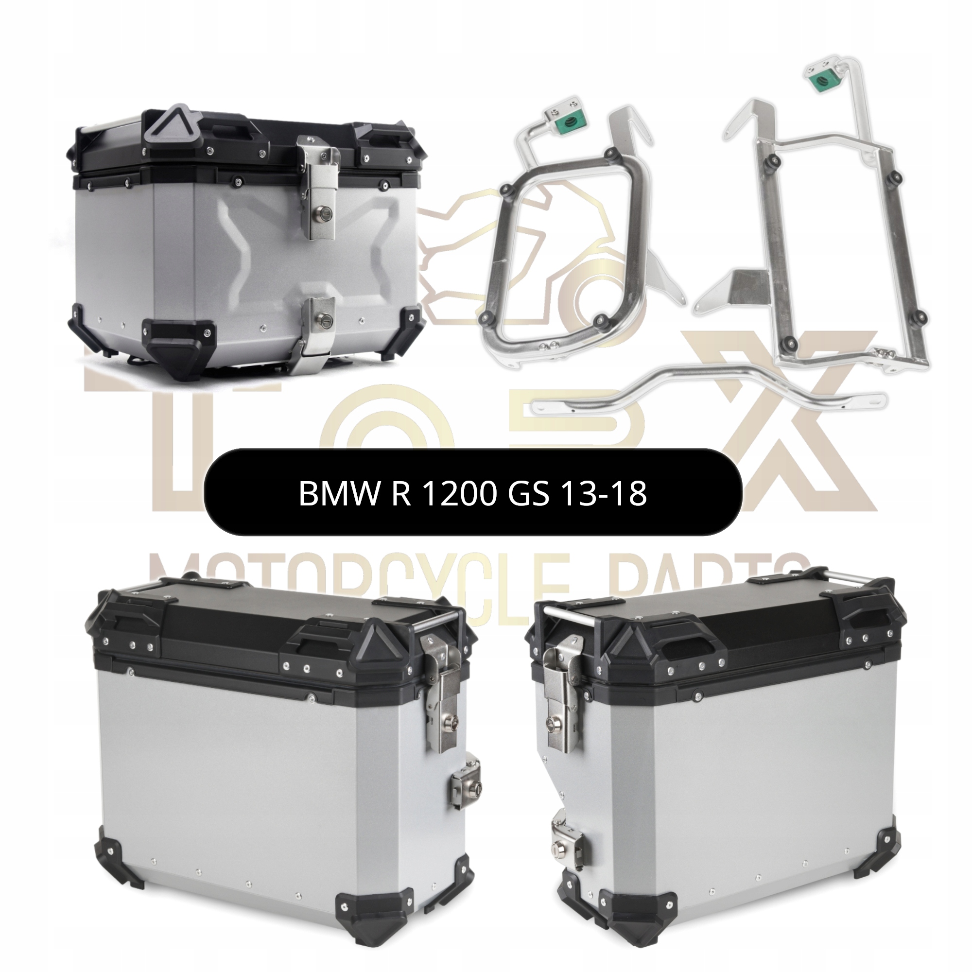 Kufřík Kufry Hliníkové Rámy Bmw R1200GS R 1200 Gs 13-18 Set TopX