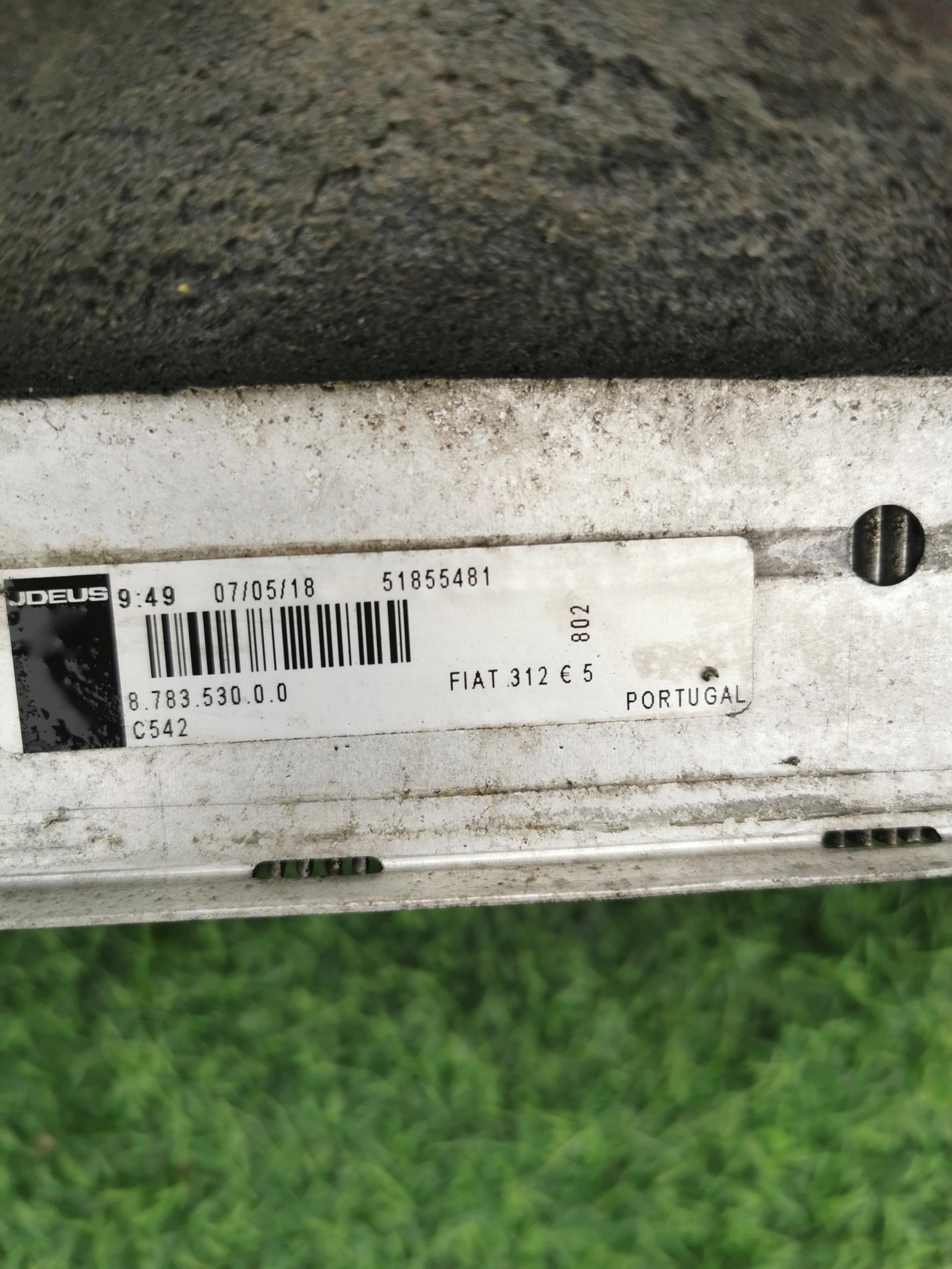 FIAT 500 PANDA FORD KA INTERCOOLER 51855481
