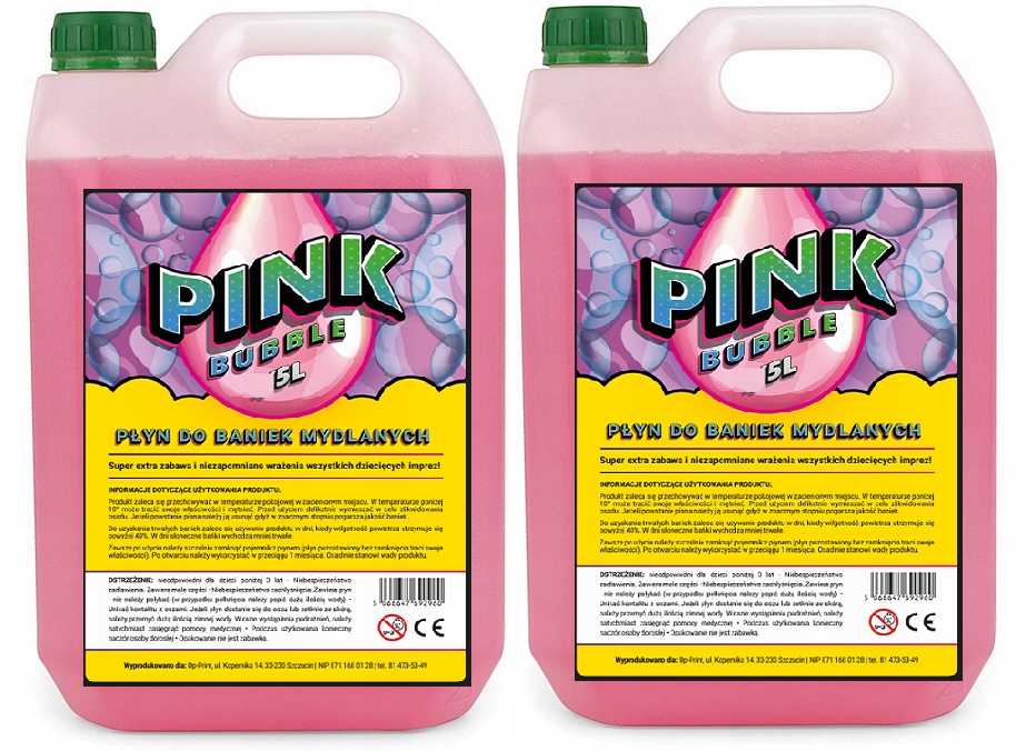 20 litrów płynu do MEGA DUŻYCH Baniek Mydlanych 10+10 EAN (GTIN) 5905999822105