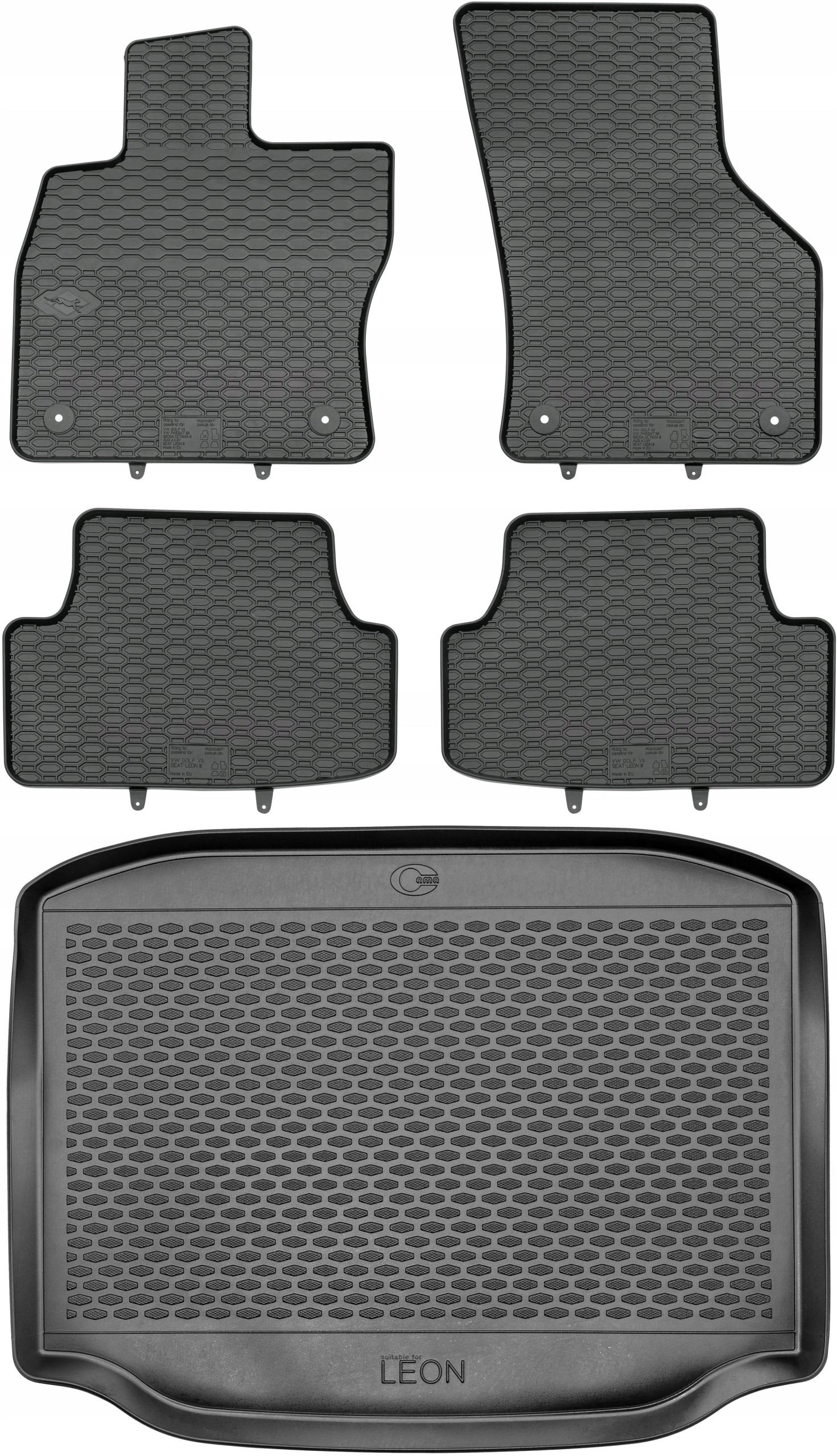 Seat Leon III Hatchback od roku 2012-2019 Sada Koberce batožinový priestor