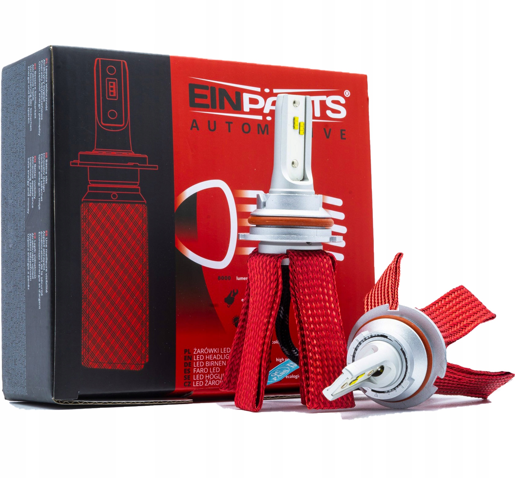 Led Žiarovky HB5 12V/24V Canbus 6000K Octopus Biele