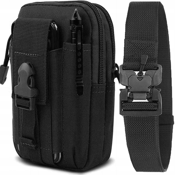 SASZETKA NERKA TAKTYCZNA MILITARNA WOJSKOWA SURVIVAL KIESZEŃ + PAS PASEK Wzór dominujący mix wzorów