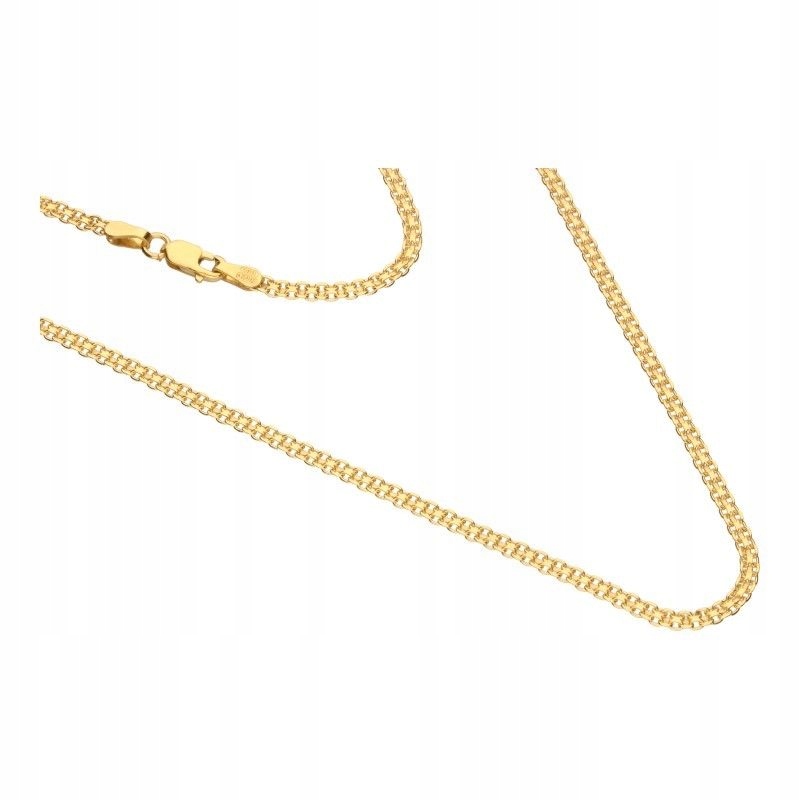 Zlatý řetízek 585 klasický elegantní bismarck, šířka 2 mm jako dárek