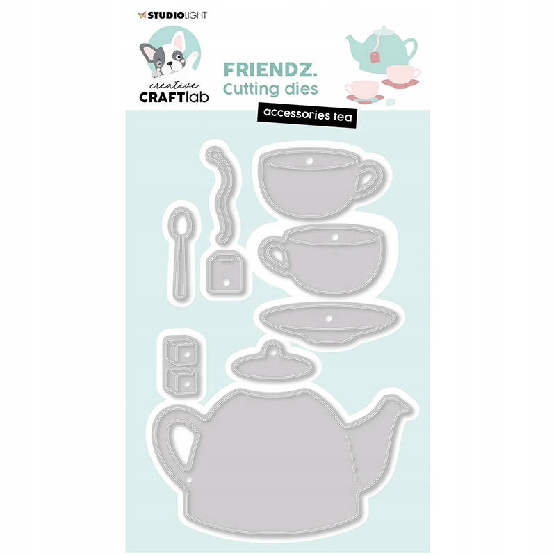 Wykrojnik StudioLight Accessoires Tea Friendz filiżanki czajniczek