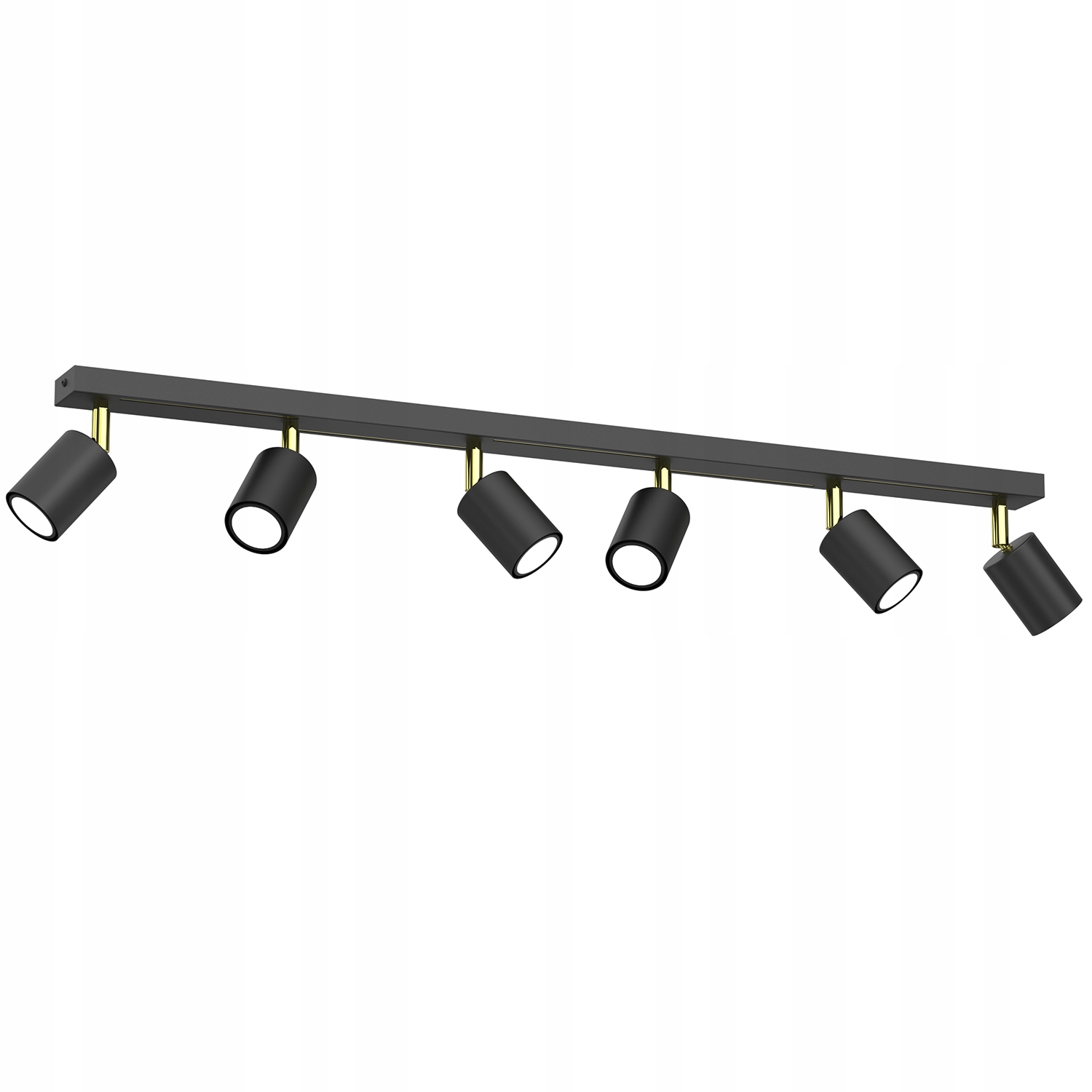 Stropní svítidlo tmavě šedá, zlaté reflektory do obývacího pokoje 6 bodů 80 cm Luminex