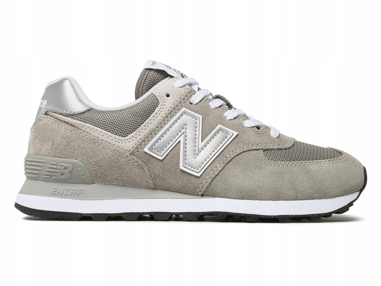 Pánské boty New Balance 574 ML574EVG tenisky z semišové kůže světle šedá 42,5