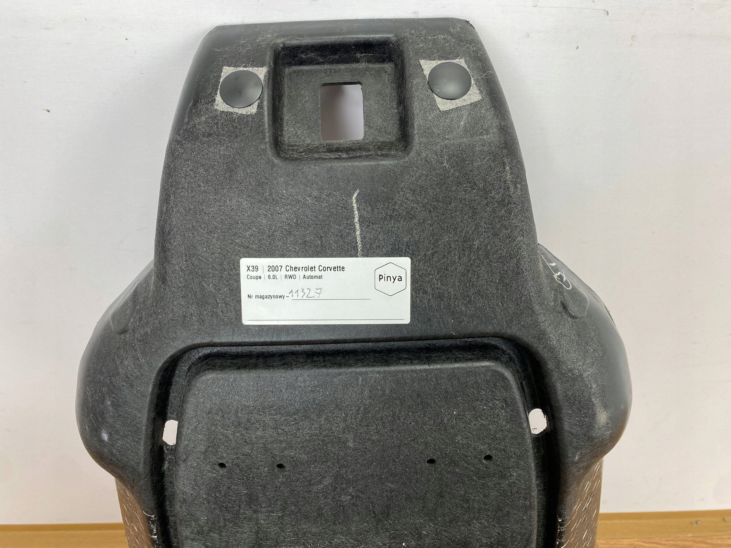 Supporto oparcie sedile Chevrolet Corvette C6 2005+