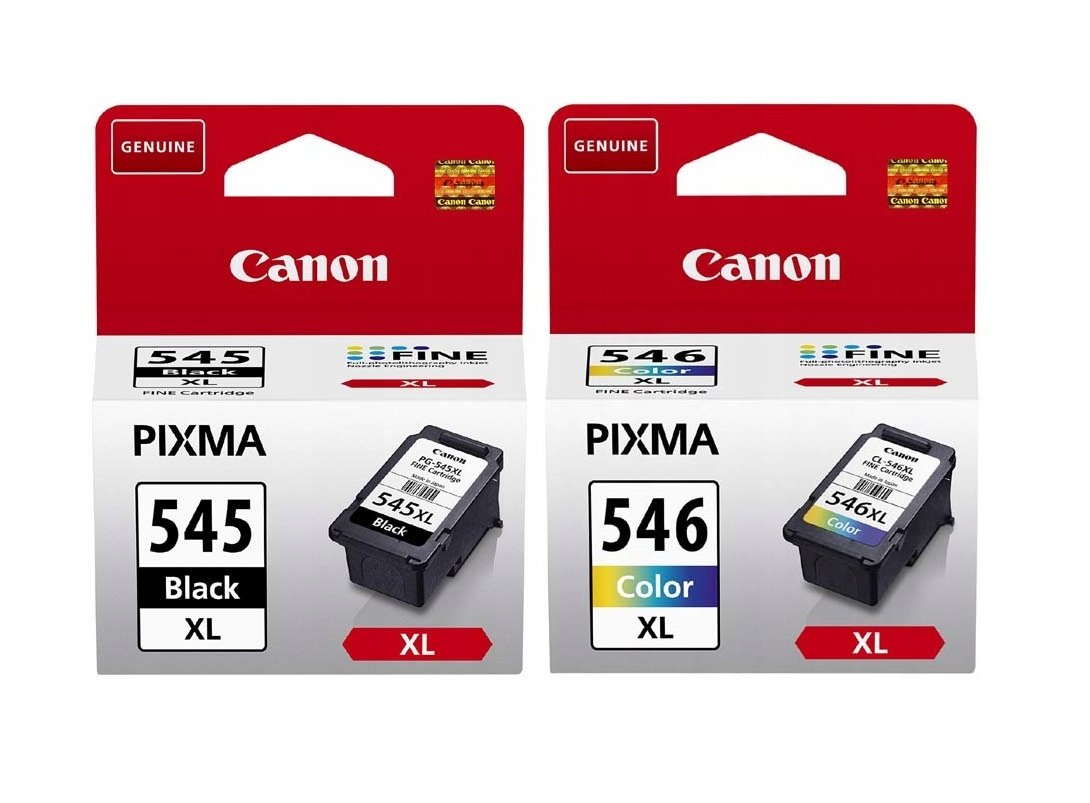 2x org. Canon PG545XL+CL546XL Cmyk TS205 TS305