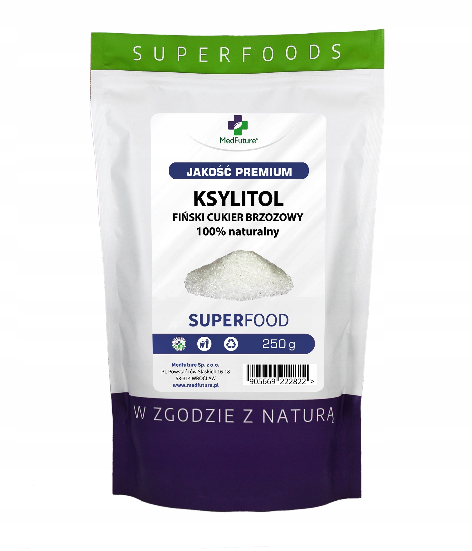 

Ksylitol Fiński 250g ,cukier brzozowy 100% Jakość