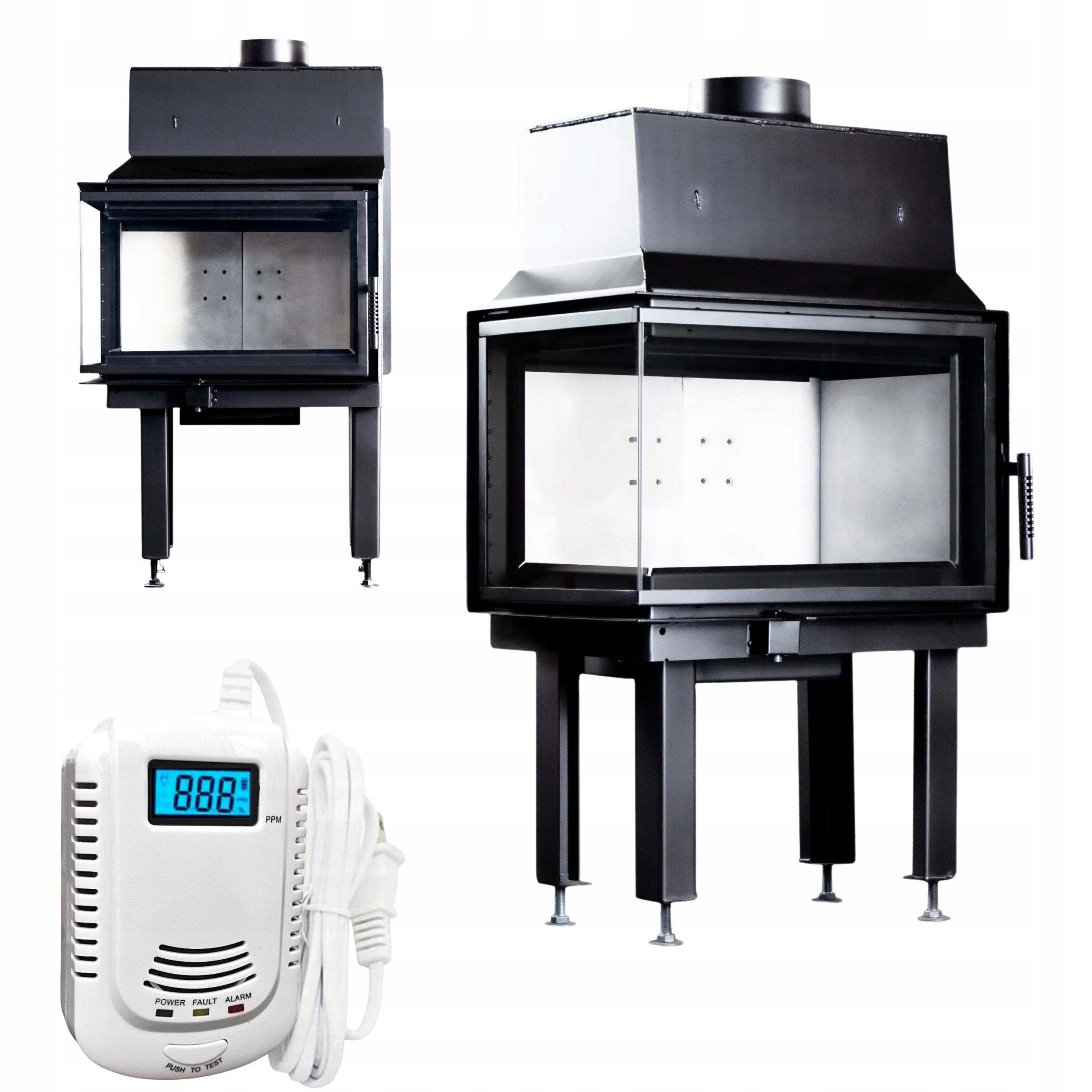 Krbová vložka Heating Pro M6 Levá Panorama 270° Boční sklo Snímač