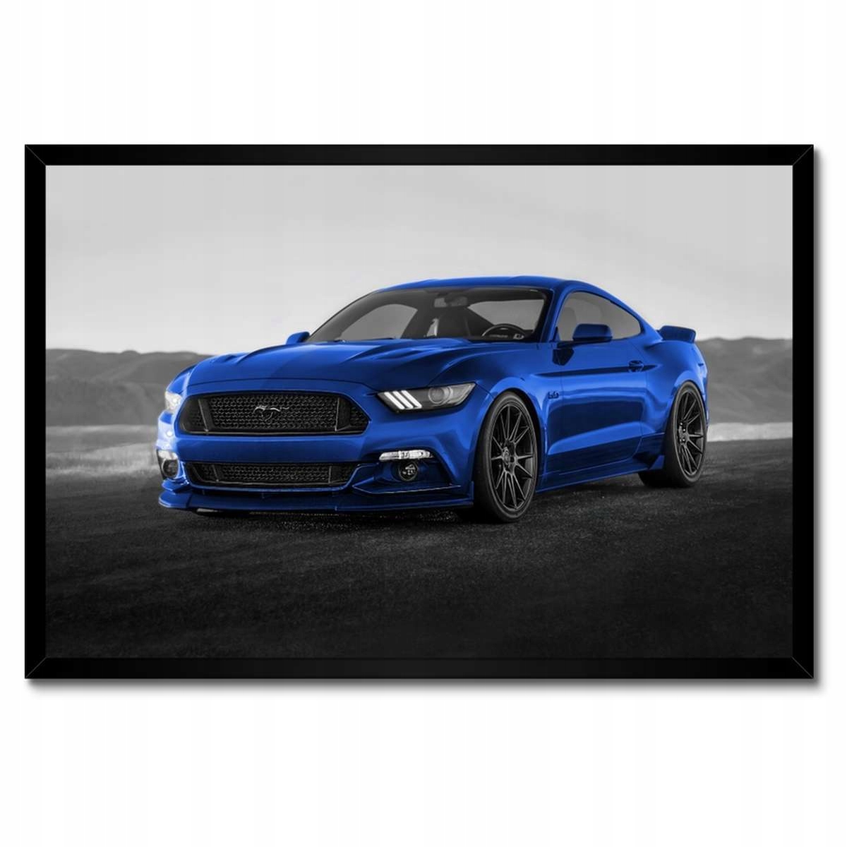 Plakáty v rámu 60x40 Modrý Ford Mustang