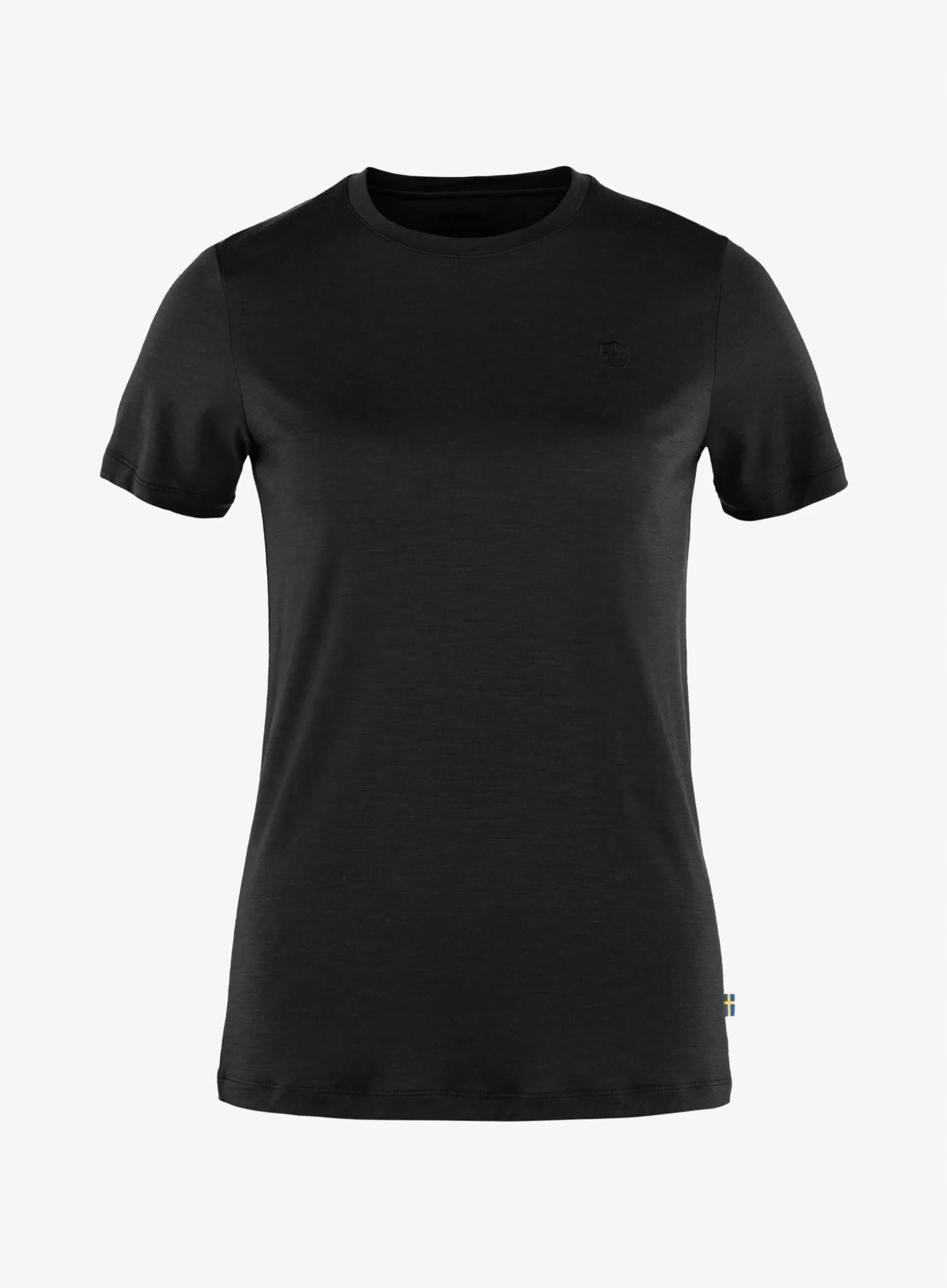 Koszulka merino damska Fjallraven Abisko Wool Ss black S