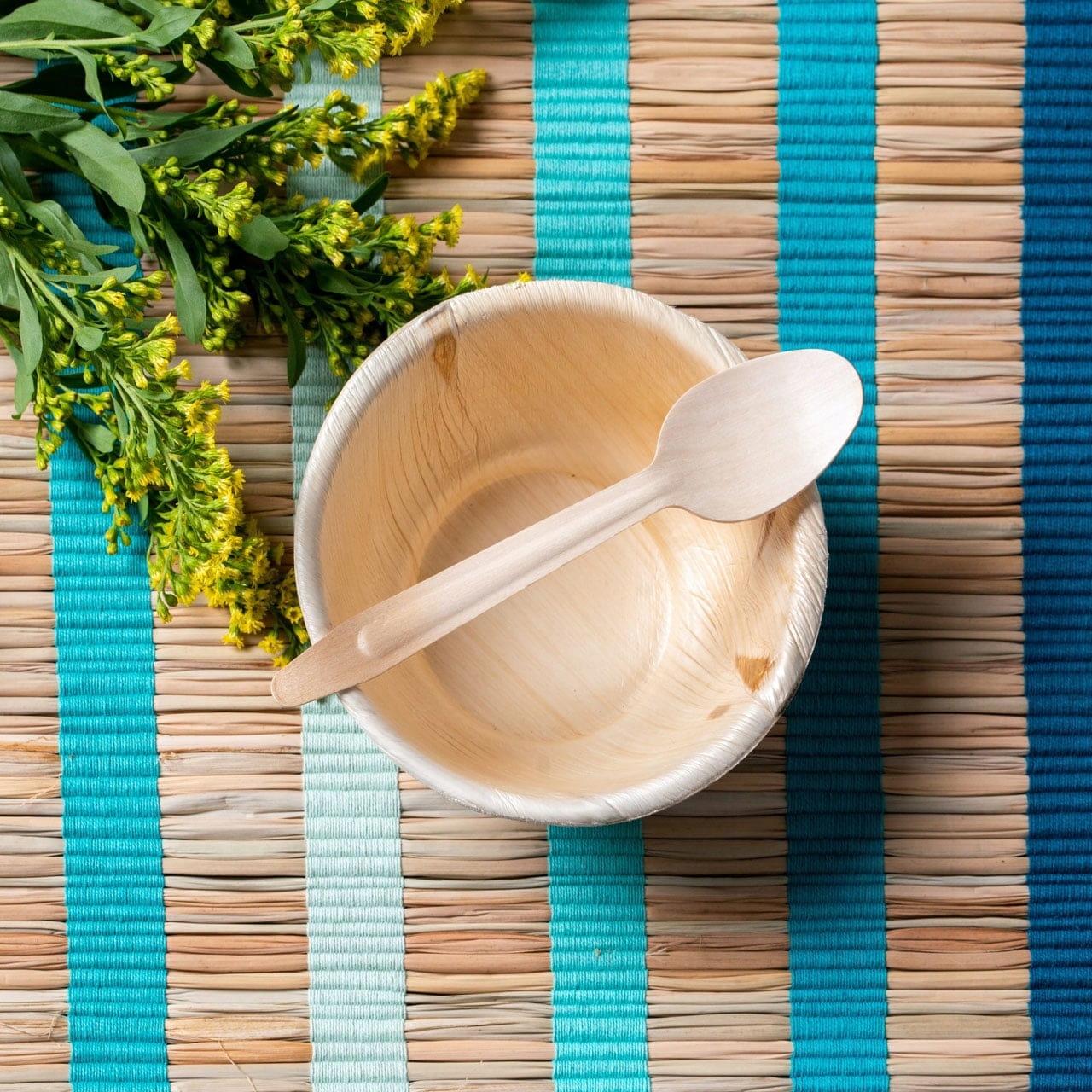 Łyżka drewniana 16 cm - 25 sztuk Kolor naturalny