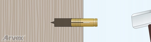 KOTWA TULEJA MOSIEZNA ROZPOROWA WBIJANA M6 Producent Arvex
