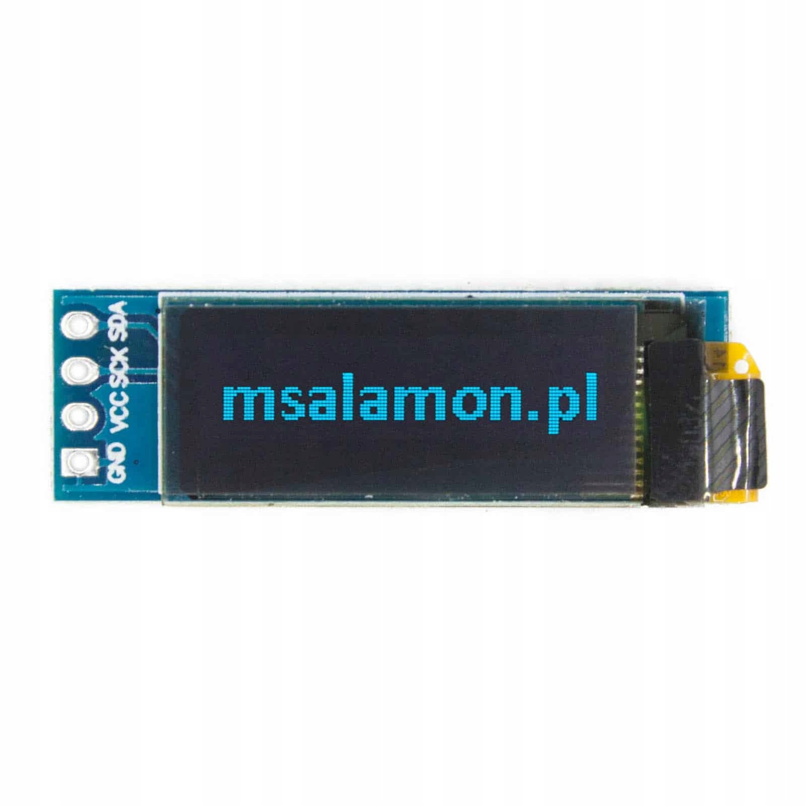 

Wyświetlacz Oled 0,91" I2C Niebieski Arduino