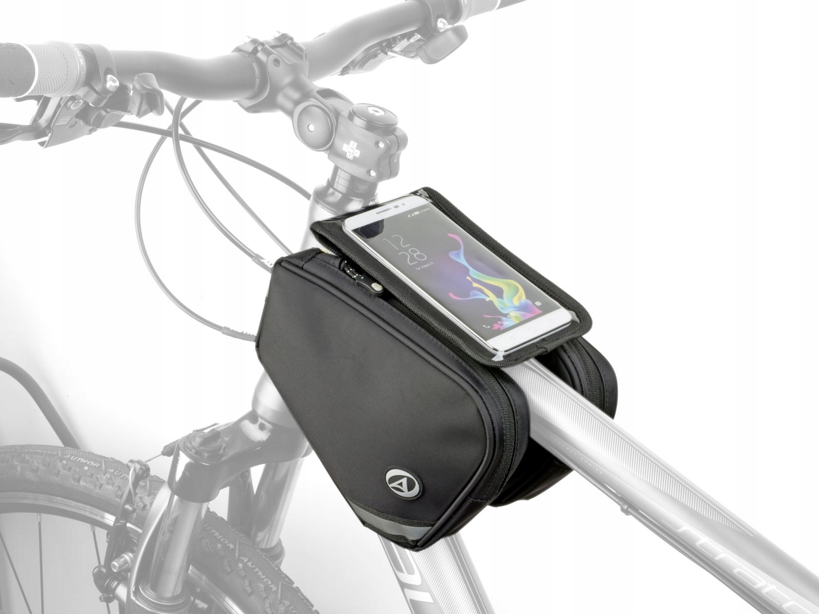 Trojúhelníková cyklistická taška pod rám Author A-R282 Mpp černá