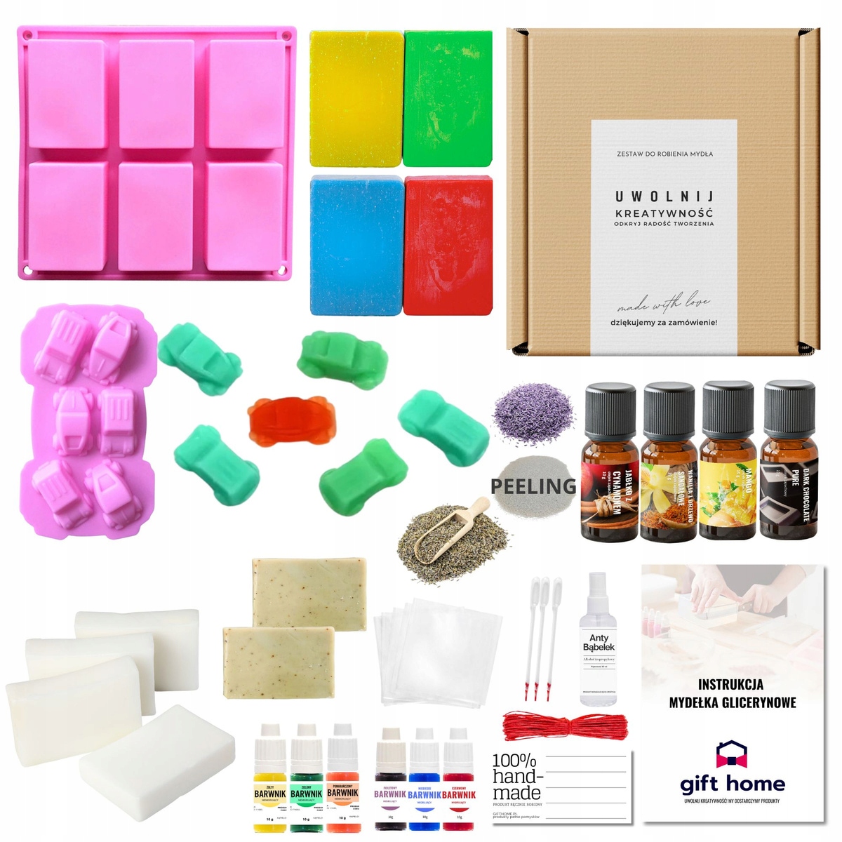 Sada na výrobu mýdla pro Auta Vánoční Dárek