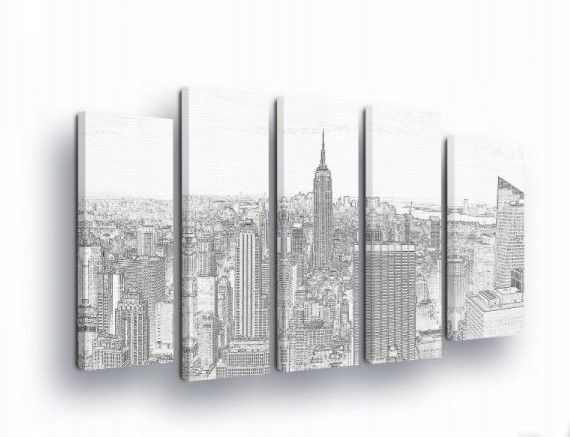 Obraz 150x100 Mestská krajina mrakodrapy panoráma mesta