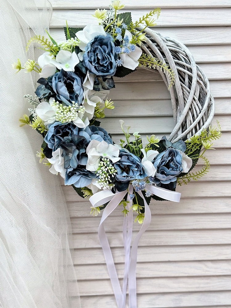 WIANEK KWIATOWY NA DRZWI WIKLINOWY WIOSENNY WIENIEC Marka inna