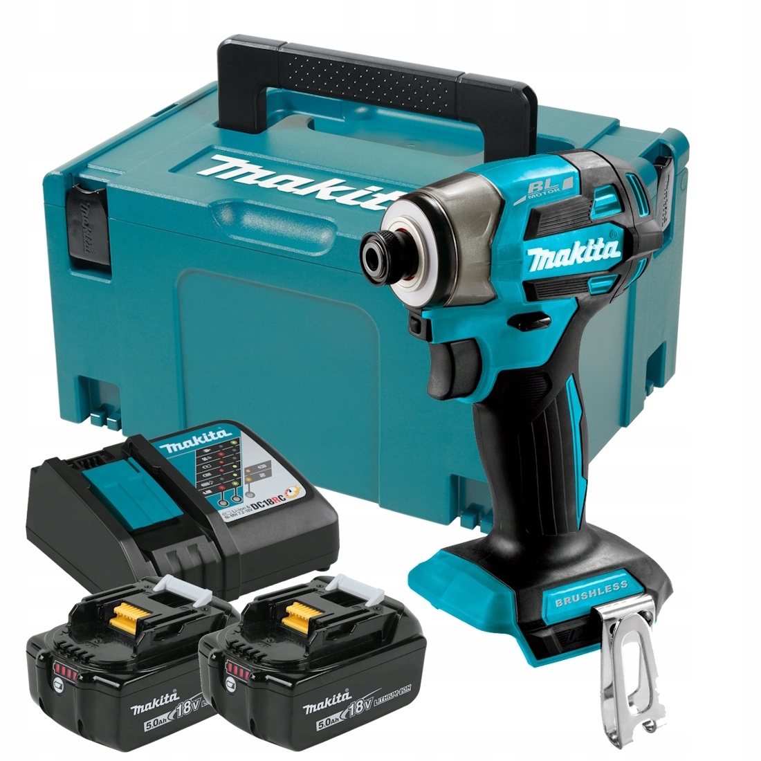 Makita DTD173RTJ Akum. wkrętarka udarowa Lxt 18V 1/4 2x5,Ah Makpac