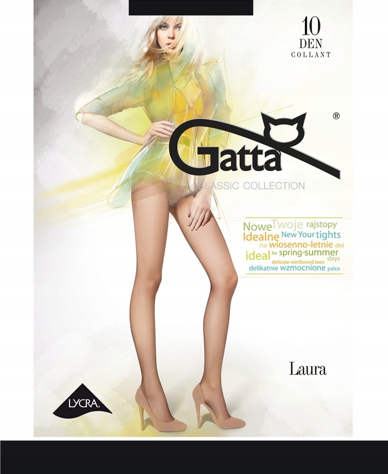 

Gatta Laura 10 Rajstopy damskie wz.00/5-XL/Nero