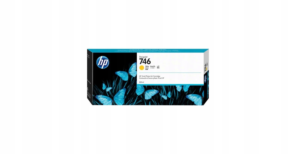 Hp 746 300 ml Žlutý inkoust P2V79A – Originální kazeta pro Hp DesignJet