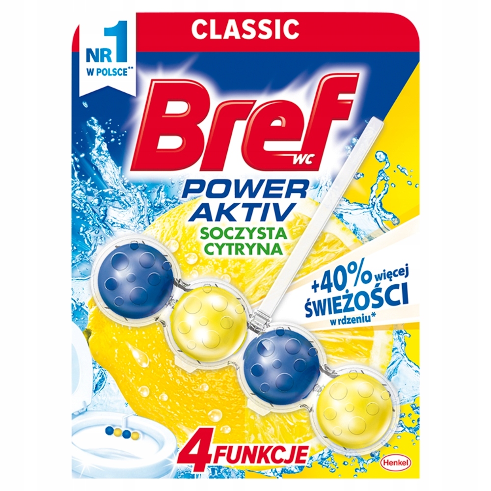 

Bref Wc Power Aktiv zawieszka do muszli Cytryna