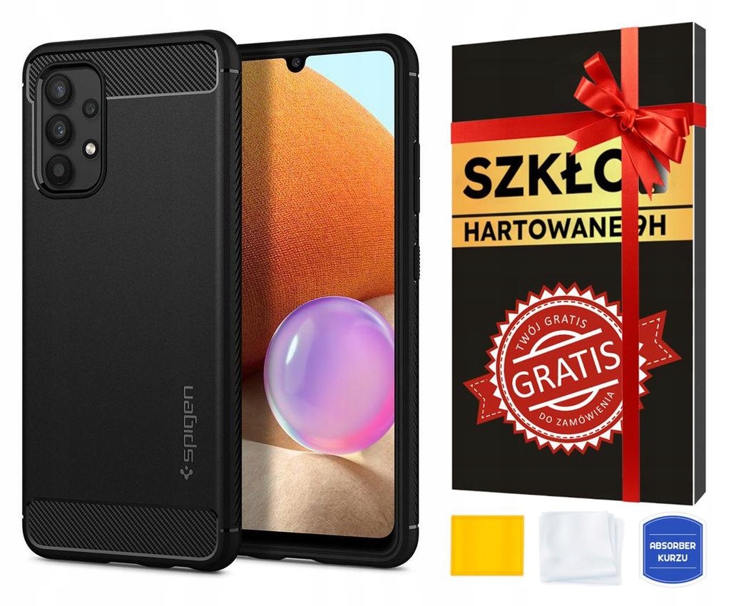 

Etui Spigen Rugged do Samsung A52 A52s Szkło