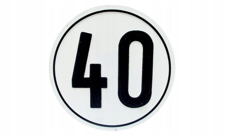

Tabliczka Ograniczenie Prędkości 40km/h Granit