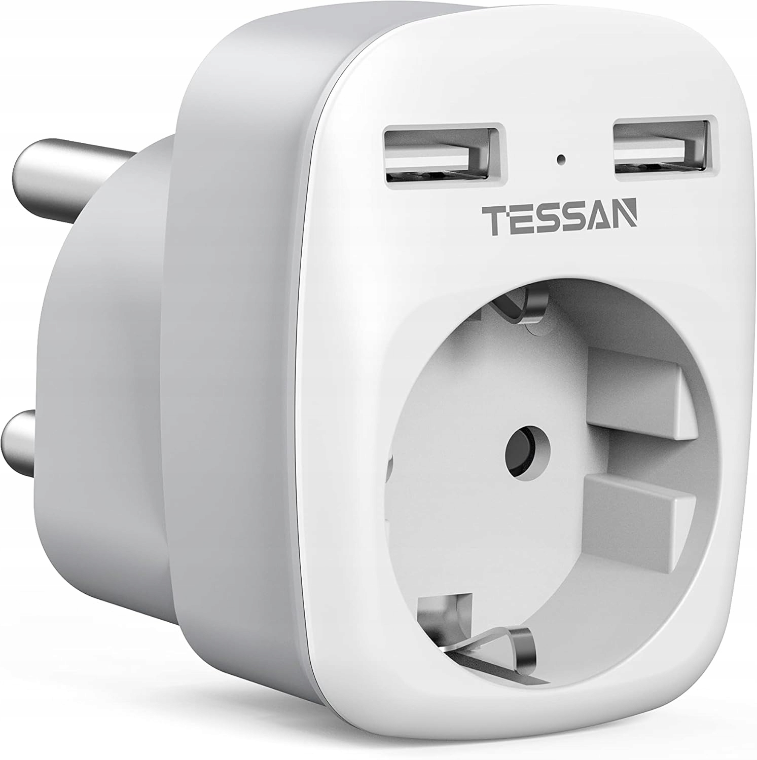 Adapter podróżny TESSAN TS-611-ZA biały