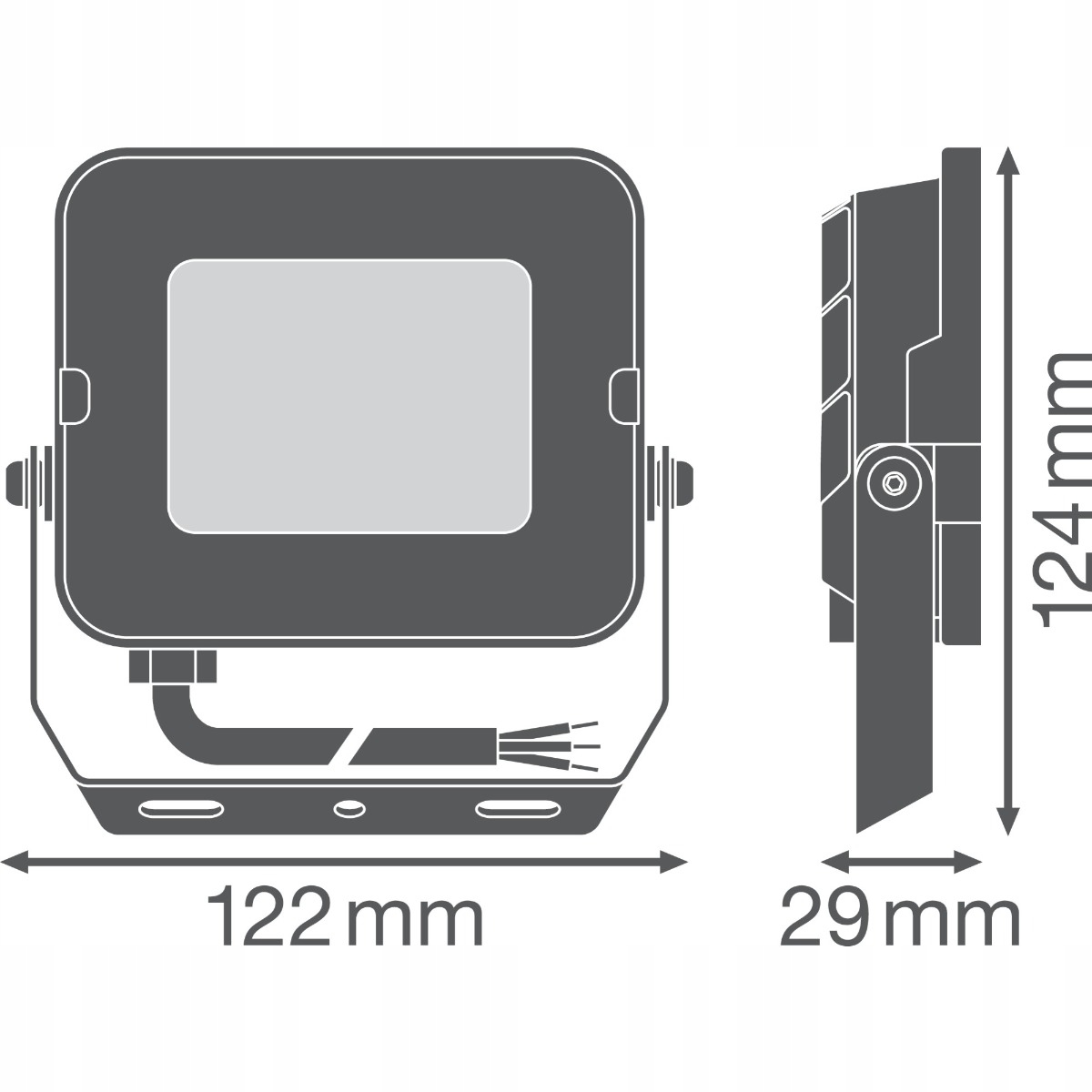 Naświetlacz HALOGEN LED 20W 4000K Czarny LEDVANCE Źródło światła LED