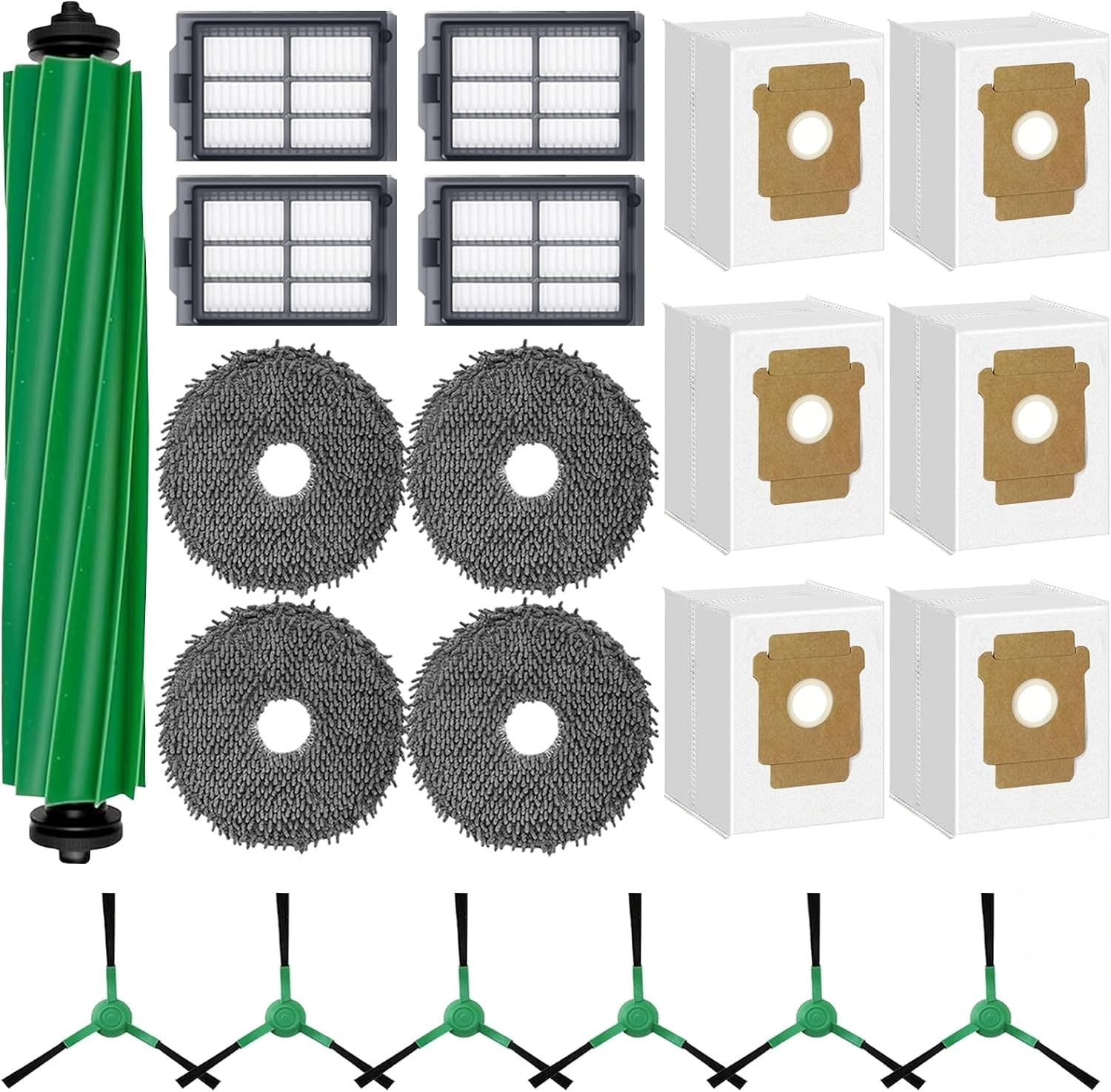 Zestaw szczotki filtry worki do iRobot Roomba 405 Combo, 505 Combo, Plus