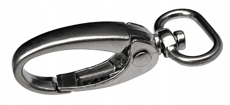 Karabińczyk metalowy 13 mm Krab Nikiel Połysk
