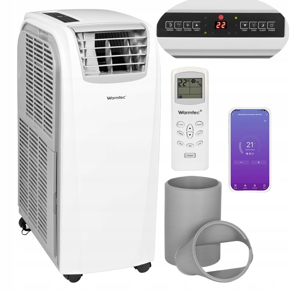 Prenosný klimatizátor, výkonný odvlhčovač 5.4 kW 60 m2 4v1 WiFi Morso+ KP54W