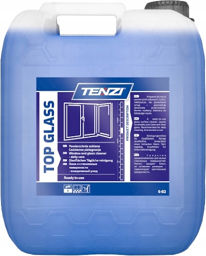 Levně Tenzi Top Glass Čistič okenních skel Prostředek na rámy zrcadel ze skla 10 l