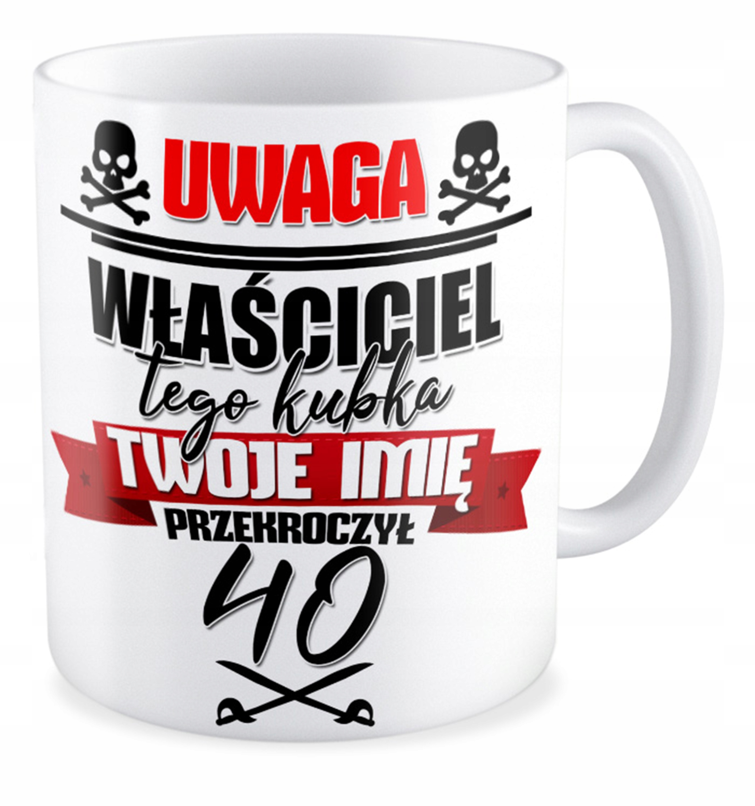 

Kubek prezent na Urodziny 18 20 30 40 50 Imię Wiek