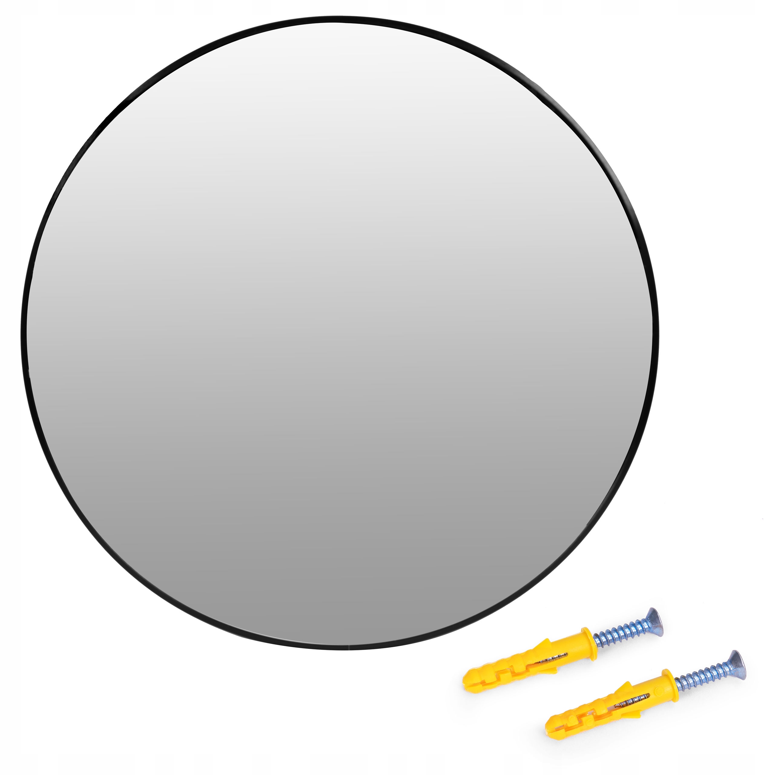 Nástěnné Zrcadlo ModernHome , kruhové, kovový rám, 60 x 60 mm