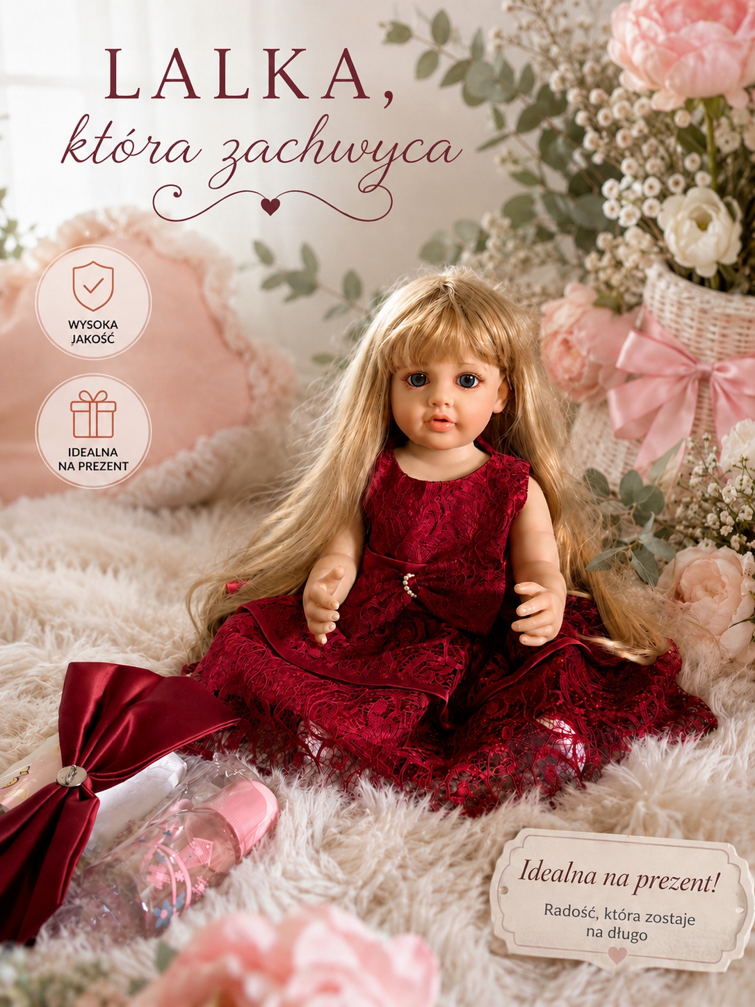Realistyczna Lalka Reborn 55cm
