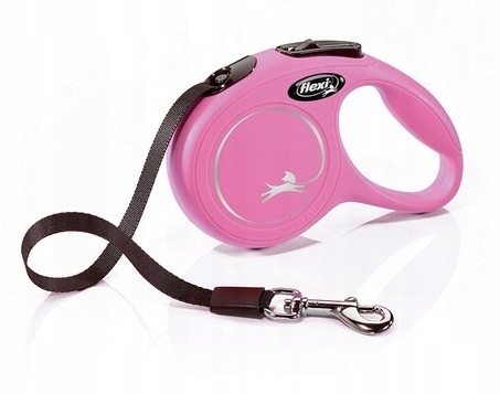 

Flexi New Classic S taśma 5m do 15kg różowa