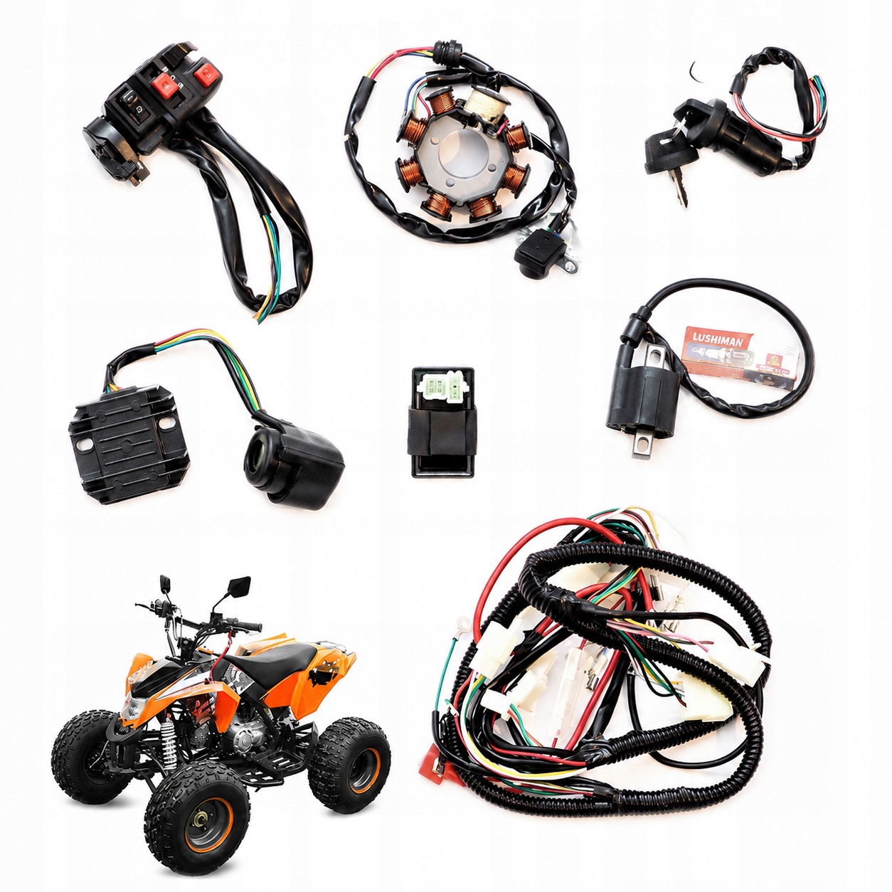 Elektrická instalace A Svazek Stator Cívka Modul Atv Quad 110 125 komplet