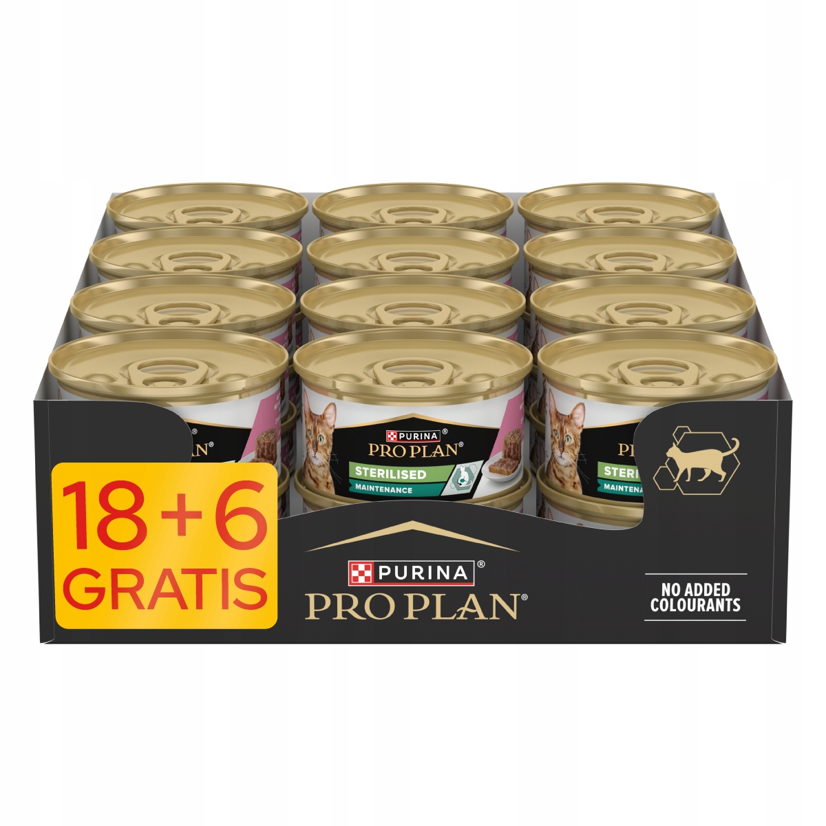 Pro Plan Sterilised vlhká paštika s lososem a tuňákem krmivo pro kočky 24 x 85 g