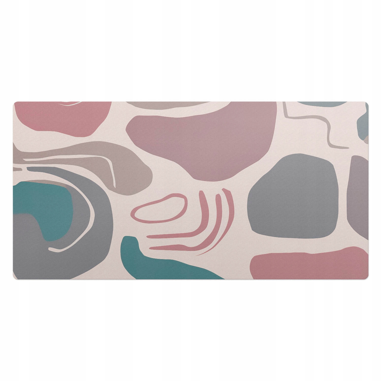 Vinylová ochranná podložka na pracoviště Moderní figurky 100 x 50 cm