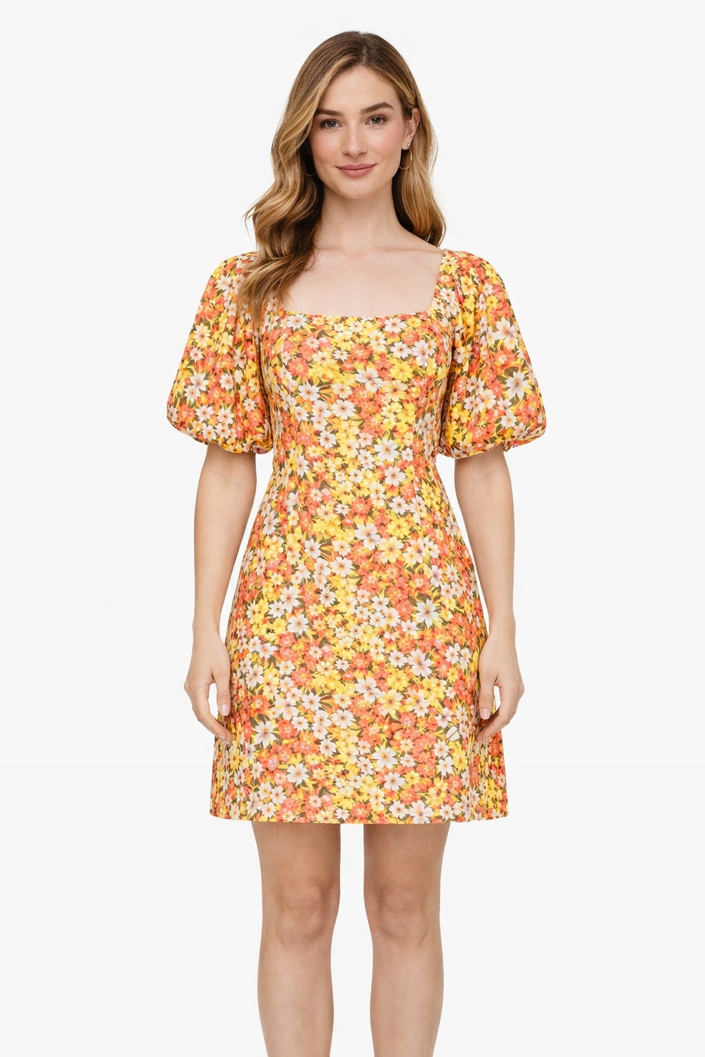 Billabong Mini Šaty S Květinovým Potiskem A Bufetovými Rukávy L I4A