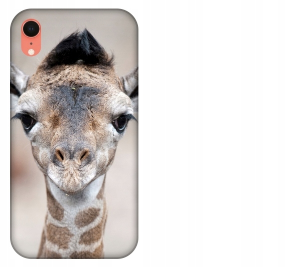 

Etui pokrowiec iPhone Xr Zyrafa smieszne zwierzeta